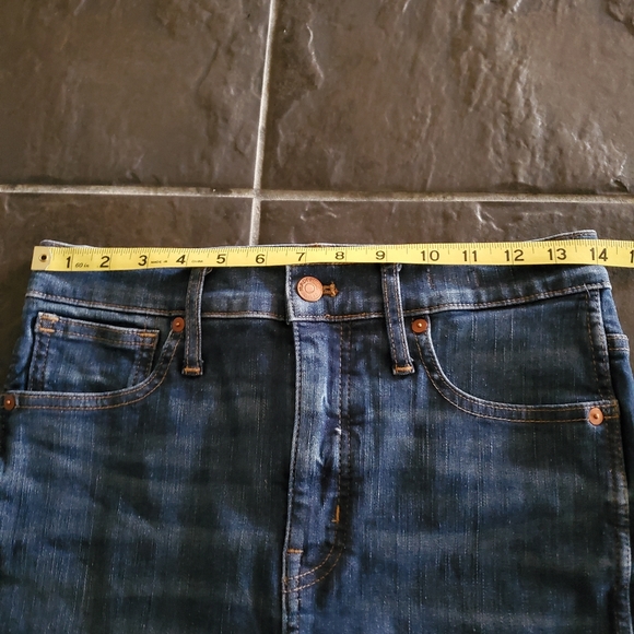 Madewell 10 Inch High Rise Skinny  Raw Hem Jeans Size 28 - Picture 11 of 12